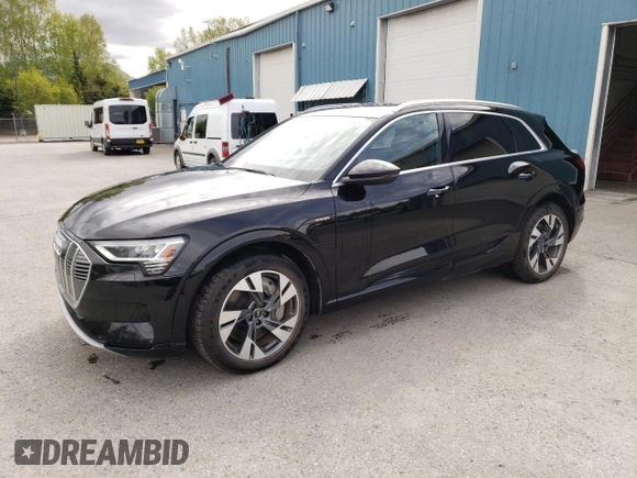 2022 Audi e-tron Premium z VIN WA1AAAGE3NB023710, wystawiony jako Copart lot #57508235 z przebiegiem 23 483 mil mil oraz Tytuł czysty. Historia ofert i sprzedaży dostępna na DreamBid. Obrazek 1.