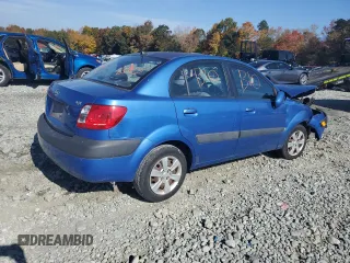 2007 Kia Rio LX with VIN KNADE123376224643, listed as a Copart auction lot 78474304 with 170,497 mi miles and Salvage Title. Bid and sale history available at carsss.com. Image 3.