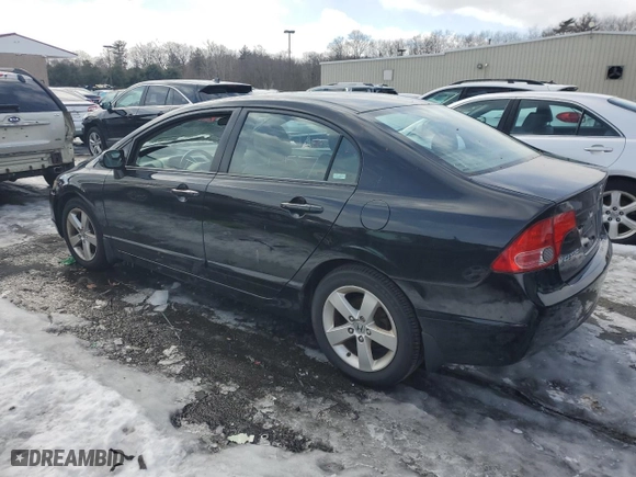 2008 Honda Civic Sdn EX-L with VIN 2HGFA16928H305303, listed as a Copart auction lot 44886805 with 0 mi miles and Salvage Title. Bid and sale history available at carsss.com. Image 2.