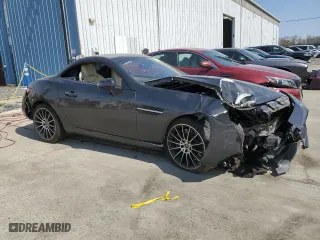 2020 Mercedes-Benz SLC with VIN WDDPK3JA1LF167573, listed as a Copart auction lot 52116765 with 0 mi miles and Salvage Title. Bid and sale history available at carsss.com. Image 4.