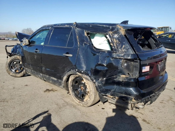 2017 Ford Police Interceptor Utility with VIN 1FM5K8ARXHGB71705, listed as a Copart auction lot 49548895 with 0 mi miles and Salvage Title. Bid and sale history available at carsss.com. Image 2.