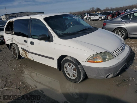 2002 Ford Windstar LX with VIN 2FMZA504X2BB27923, listed as a Copart auction lot 43939445 with 102,133 mi miles and Salvage Title. Bid and sale history available at carsss.com. Image 4.