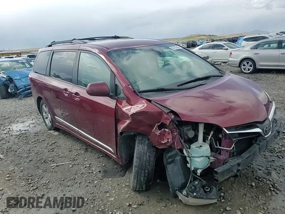 2018 Toyota Sienna LE Auto Access Seat with VIN 5TDKZ3DC1JS908055, listed as a Copart auction lot 53752545 with Not Provided miles and Salvage Title. Bid and sale history available at DreamBid. Image 12.