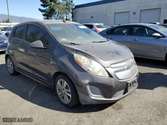 2014 Chevrolet Spark EV LT with VIN KL8CL6S03EC450714, listed as a Copart auction lot 72009084 with 80613 miles and Salvage Title. Bid and sale history available at carsss.com. Image 4.