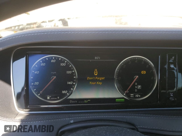 2017 Mercedes-Benz S 550e with VIN WDDUG6DB0HA316490, listed as a Copart auction lot 68325094 with Not Provided miles and Salvage Title. Bid and sale history available at DreamBid. Image 9.