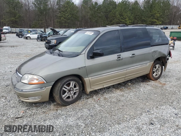 2001 Ford Windstar SEL with VIN 2FMZA534X1BA47029, listed as a Copart auction lot 44507505 with 129,346 mi miles and Salvage Title. Bid and sale history available at carsss.com. Image 1.
