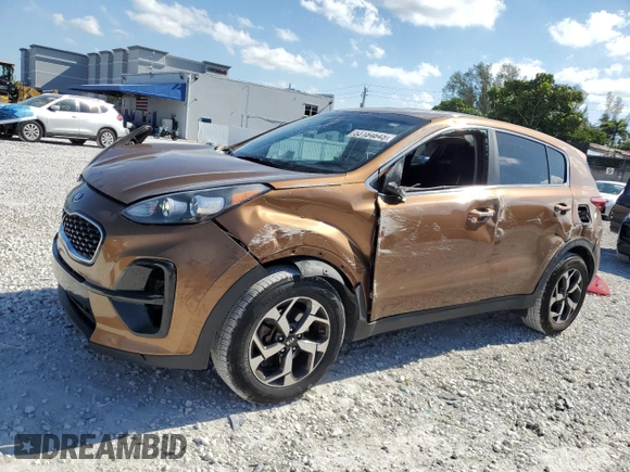 2021 Kia Sportage LX with VIN KNDPM3AC0M7870468, listed as a Copart auction lot 53184645 with 85,905 mi miles and Non Repairable. Bid and sale history available at carsss.com. Image 1.