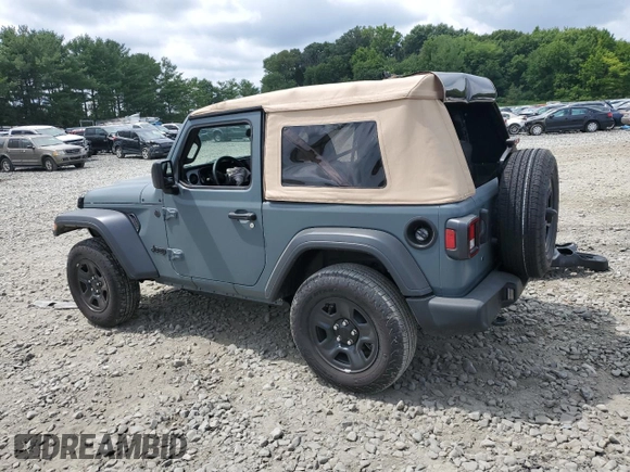 2024 Jeep Wrangler Sport S with VIN 1C4PJXAN5RW123740, listed as a Copart auction lot 62877324 with 5,758 mi miles and Salvage title. Bid and sale history available at DreamBid. Image 2.