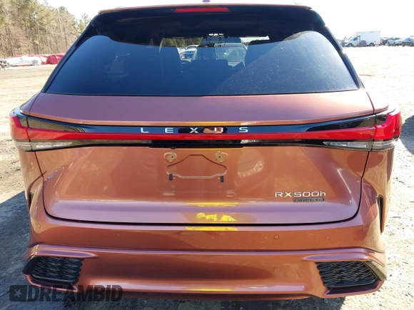 2024 Lexus RX 500h F Sport Performance with VIN 2T2BCMEA2RC013713, listed as a IAAI auction lot 41619341 with 18,517 mi miles and . Bid and sale history available at DreamBid. Image 16.