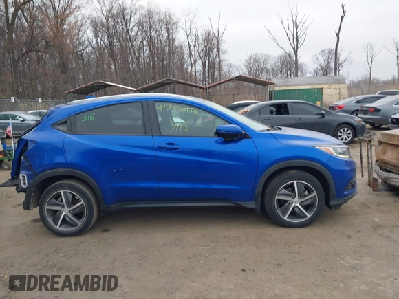 2021 Honda HR-V EX with VIN 3CZRU6H54MM718761, listed as a IAAI auction lot 41783415 with 93,899 mi miles. Bid and sale history available at carsss.com. Image 14.