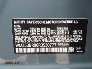 2024 MINI Countryman Cooper S with VIN WMZ53BR06R3S30777, listed as a IAAI auction lot 41903400 with 8,300 mi miles and . Bid and sale history available at DreamBid. Image 9.