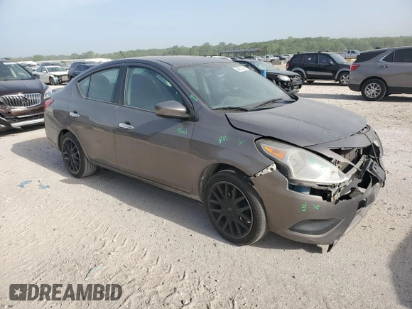2016 Nissan Versa SV with VIN 3N1CN7AP9GL810018, listed as a Copart auction lot 56853565 with 123,197 mi miles and Salvage title. Bid and sale history available at DreamBid. Image 4.
