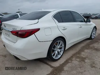 2020 Infiniti Q50 Luxe with VIN JN1EV7AP4LM200455, listed as a IAAI auction lot 41514036 with 76,441 mi miles and . Bid and sale history available at DreamBid. Image 4.
