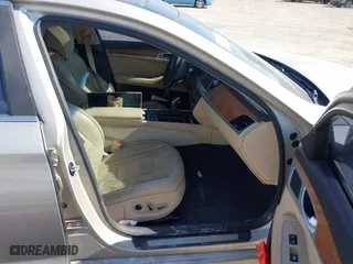 2015 Hyundai Genesis 5.0L with VIN KMHGN4JF3FU079042, listed as a IAAI auction lot 41696557 with 119,939 mi miles. Bid and sale history available at carsss.com. Image 5.