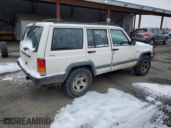 1997 Jeep Cherokee Sport with VIN 1J4FJ68S2VL566709, listed as a Copart auction lot 44800385 with 191,654 mi miles and Non Repairable. Bid and sale history available at carsss.com. Image 3.
