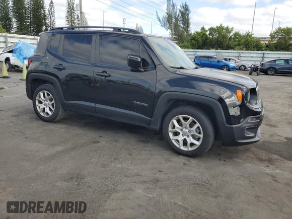 2018 Jeep Renegade Latitude z VIN ZACCJABB8JPH42771, wystawiony jako Copart lot #54144275 z przebiegiem 81 431 mil mil oraz Szkoda całkowita • Salvage title. Historia ofert i sprzedaży dostępna na DreamBid. Obrazek 4.