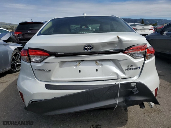 2024 Toyota Corolla Hybrid LE with VIN JTDBCMFE2R3062411, listed as a Copart auction lot 47888275 with 7,559 mi miles and Salvage Title. Bid and sale history available at carsss.com. Image 6.