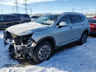 2021 Hyundai Santa Fe Hybrid Blue with VIN KM8S2DA11MU010516, listed as a Copart auction lot 86045684 with 39,647 mi miles and Salvage Title. Bid and sale history available at carsss.com. Image 1.