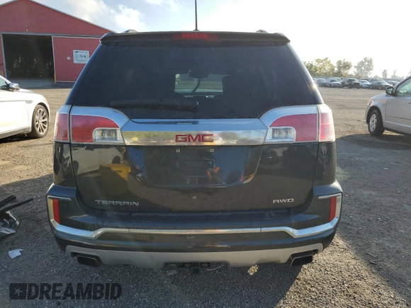 2017 GMC Terrain Denali z VIN 2GKFLVE37H6295543, wystawiony jako Copart lot #65916084 z przebiegiem Nie podano mil oraz Szkoda całkowita • Salvage title. Historia ofert i sprzedaży dostępna na DreamBid. Obrazek 6.