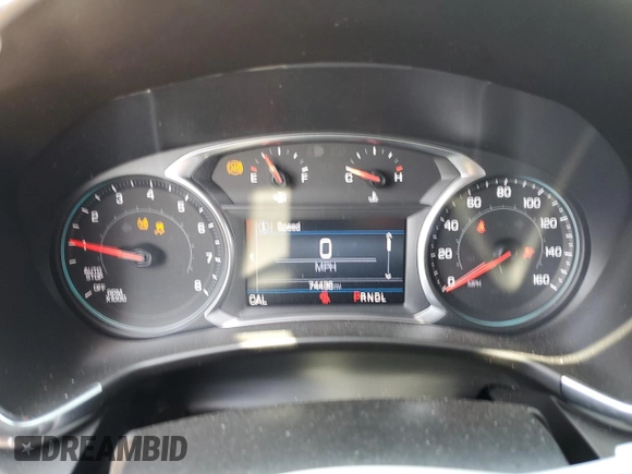 2021 Chevrolet Equinox LT with VIN 2GNAXUEV1M6111978, listed as a Copart auction lot 56054565 with 74,436 mi miles and Salvage title. Bid and sale history available at DreamBid. Image 9.