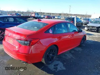 2022 Honda Civic Sedan Sport with VIN 2HGFE2F52NH587039, listed as a IAAI auction lot 41362552 with 30,067 mi miles. Bid and sale history available at carsss.com. Image 4.
