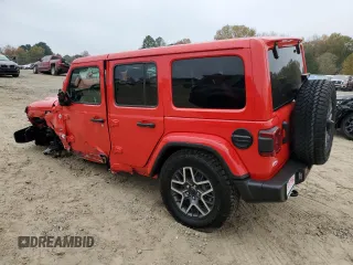 2024 Jeep Wrangler Sahara z VIN 1C4PJXEG1RW268303, wystawiony jako Copart lot #82641364 z przebiegiem 211 mil mil oraz Szkoda całkowita • Salvage title. Historia ofert i sprzedaży dostępna na DreamBid. Obrazek 2.