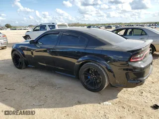 2021 Dodge Charger SRT Hellcat Redeye Widebody with VIN 2C3CDXL94MH659323, listed as a Copart auction lot 85601444 with 0 mi miles and Salvage Title. Bid and sale history available at carsss.com. Image 2.