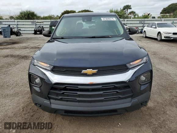 2021 Chevrolet TrailBlazer LS with VIN KL79MMS22MB053145, listed as a Copart auction lot 37359274 with 27,435 mi miles and . Bid and sale history available at DreamBid. Image 5.
