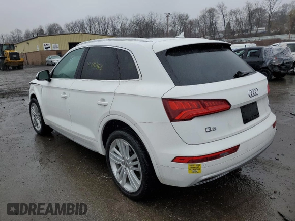 2018 Audi Q5 Premium Plus with VIN WA1BNAFY6J2246113, listed as a Copart auction lot 41720463 with 12,009 mi miles and . Bid and sale history available at DreamBid. Image 2.