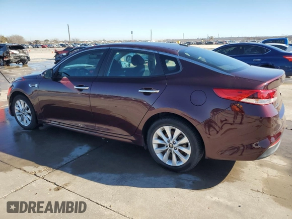2016 Kia Optima LX with VIN 5XXGT4L35GG082108, listed as a Copart auction lot 41837425 with 78,022 mi miles and Salvage Title. Bid and sale history available at carsss.com. Image 2.