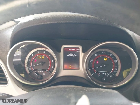 2014 Dodge Journey SE with VIN 3C4PDCAB7ET134454, listed as a IAAI auction lot 41625094 with 145,814 mi miles. Bid and sale history available at carsss.com. Image 7.