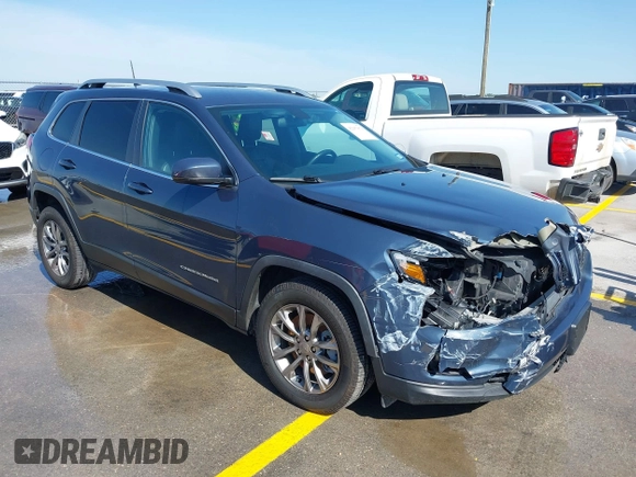 2019 Jeep Cherokee Latitude Plus with VIN 1C4PJLLX9KD469704, listed as a IAAI auction lot 42257879 with 90,917 mi miles and . Bid and sale history available at DreamBid. Image 1.