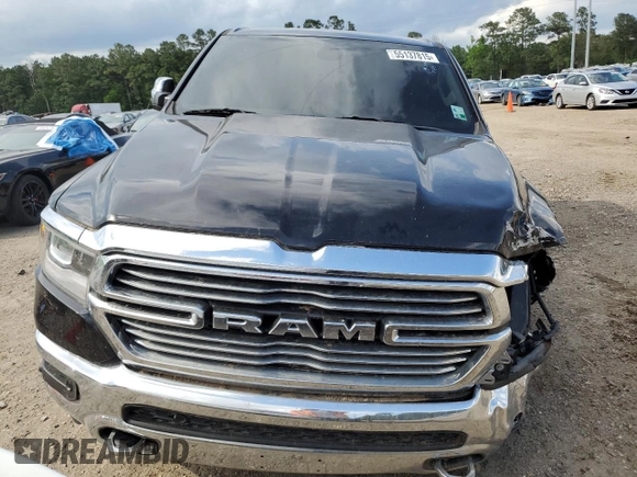 2019 Ram 1500 Laramie with VIN 1C6SRFJT6KN714870, listed as a Copart auction lot 55137815 with 92,941 mi miles and Salvage title. Bid and sale history available at DreamBid. Image 5.