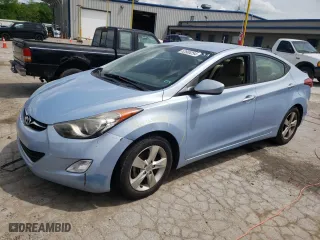 2013 Hyundai Elantra GLS PZEV with VIN KMHDH4AEXDU522642, listed as a Copart auction lot 52808254 with 87,952 mi miles and Salvage Title. Bid and sale history available at carsss.com. Image 1.
