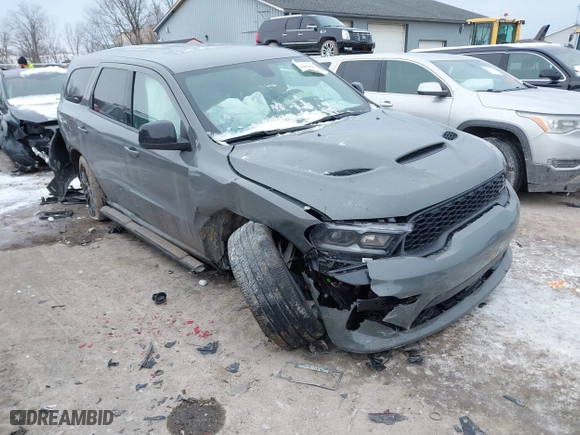 2022 Dodge Durango GT Plus with VIN 1C4RDJDG3NC216763, listed as a IAAI auction lot 41401964 with 27,048 mi miles. Bid and sale history available at carsss.com. Image 1.