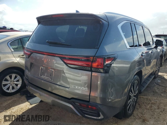 2023 Lexus LX 600 Luxury z VIN JTJGB7CX9P4029541, wystawiony jako Copart lot #73726264 z przebiegiem Nie podano mil oraz Nie do naprawy • Non repairable. Historia ofert i sprzedaży dostępna na DreamBid. Obrazek 3.