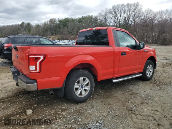 2017 Ford F-150 XL with VIN 1FTMF1CF7HKC57341, listed as a Copart auction lot 53359195 with 64,580 mi miles and Salvage title. Bid and sale history available at DreamBid. Image 3.