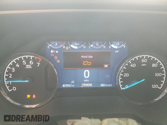 2021 Ford F-150 XL with VIN 1FTFW1E85MKE03933, listed as a Copart auction lot 60513185 with 82,793 mi miles and Salvage title. Bid and sale history available at DreamBid. Image 9.