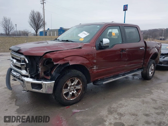 2015 Ford F-150 XLT with VIN 1FTEW1EF6FKE29664, listed as a IAAI auction lot 41548851 with 280,811 mi miles. Bid and sale history available at carsss.com. Image 22.