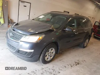 2013 Chevrolet Traverse LS with VIN 1GNKRFEDXDJ115662, listed as a IAAI auction lot 41879095 with 198,150 mi miles. Bid and sale history available at carsss.com. Image 2.