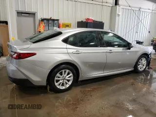 2025 Toyota Camry LE with VIN 4T1DAACK5SU528268, listed as a Copart auction lot 53087735 with Not Provided miles and Clean Title. Bid and sale history available at DreamBid. Image 3.