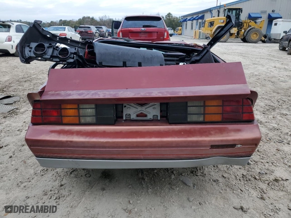 1987 Chevrolet Camaro with VIN 1G1FP21H2HN131699, listed as a Copart auction lot 87860445 with 86,117 mi miles and Salvage Title. Bid and sale history available at carsss.com. Image 6.
