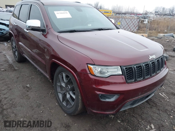 2018 Jeep Grand Cherokee High Altitude with VIN 1C4RJFCG6JC266462, listed as a IAAI auction lot 41206838 with 42,570 mi miles. Bid and sale history available at carsss.com. Image 1.