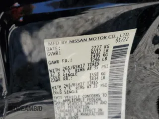 2022 Nissan Frontier SV z VIN 1N6ED1EJ3NN680162, wystawiony jako Copart lot #55926555 z przebiegiem 41 861 mil mil oraz Szkoda całkowita • Salvage title. Historia ofert i sprzedaży dostępna na DreamBid. Obrazek 12.