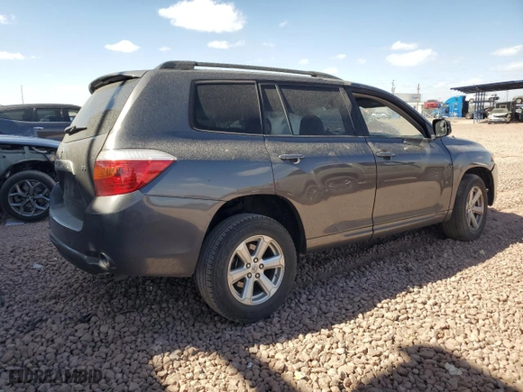 2008 Toyota Highlander with VIN JTEDS41AX82043928, listed as a Copart auction lot 48082405 with 83,339 mi miles and Salvage Title. Bid and sale history available at carsss.com. Image 3.