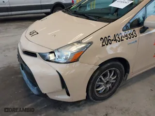 2015 Toyota Prius v Two with VIN JTDZN3EU4FJ030479, listed as a IAAI auction lot 41345263 with 1 mi miles. Bid and sale history available at carsss.com. Image 6.