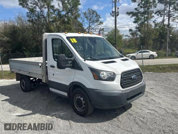 2018 Ford Transit with VIN 1FDYR5ZM6JKA80594, listed as a Copart auction lot 46126835 with 102,620 mi miles and Clean Title. Bid and sale history available at DreamBid. Image 1.
