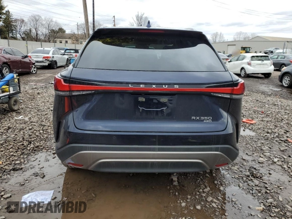 2024 Lexus RX 350 with VIN 2T2BAMCA5RC077740, listed as a Copart auction lot 47468115 with 3,752 mi miles and Salvage Title. Bid and sale history available at DreamBid. Image 6.