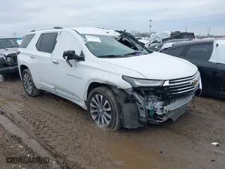 2023 Chevrolet Traverse Premier with VIN 1GNEVKKW2PJ180243, listed as a IAAI auction lot 41185357 with 31,644 mi miles. Bid and sale history available at carsss.com. Image 1.