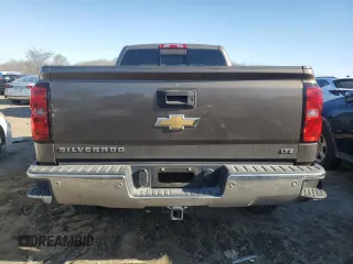 2015 Chevrolet Silverado 1500 LTZ with VIN 1GCVKSEC7FZ283872, listed as a Copart auction lot 45798645 with 0 mi miles and Salvage Title. Bid and sale history available at carsss.com. Image 6.